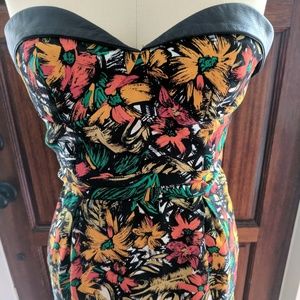 Rebecca Minkoff Silk/Leather Dress